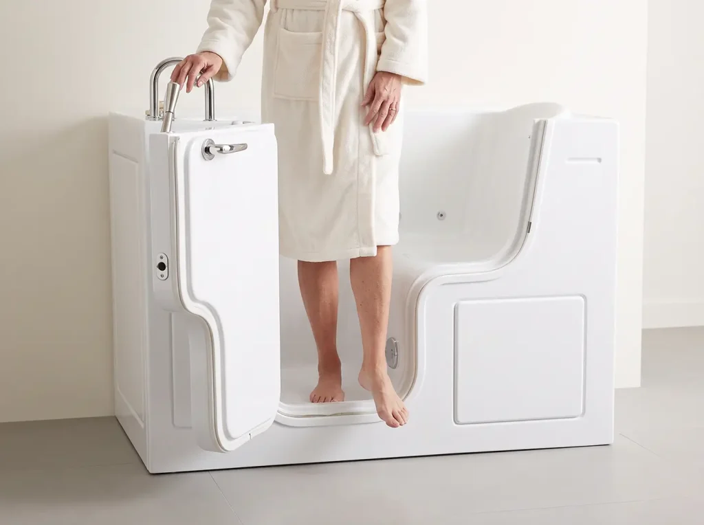 Walk-in tubs Canada dealer helping senior couple